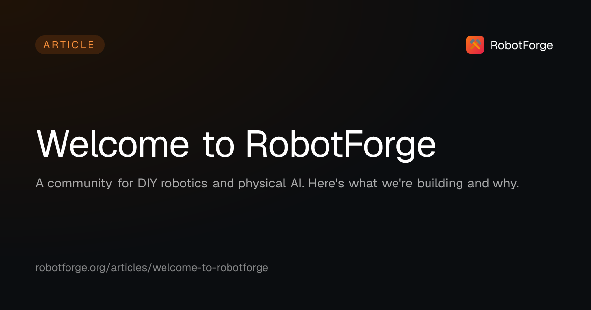 Welcome to RobotForge — RobotForge